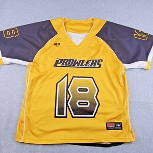 Prowlers Jersey 18 Newbury Park Adult Yellow Black Short Sleeve‎ Hockey Sports